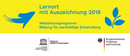 Lernort mit Auszeichnung auf dem ersten nationalen Agendakongress Bildung für nachhaltige Entwicklung (BNE) 2016